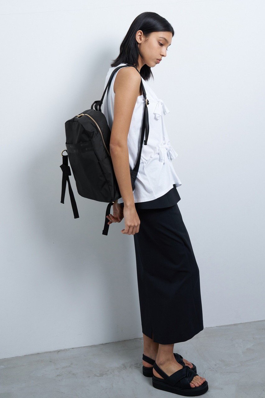 【ランバン オン ブルー/LANVIN en Bleu】のDAILY BACKPACK LB バックパック 人気、トレンドファッション・服の通販 founy(ファニー) ファッション Fashion レディースファッション Fashion for Women バッグ Bags 軽量 Lightweight, Ultra Light チャーム Charm, Pendant ビーチ Beach, Seaside フェミニン Feminine, Girly フラワー Flower, Floral プリント Print, Printed Pattern モノトーン Monotone, Black and White リボン Ribbon, Bow リュック Backpack, Rucksack other-8|ID: prp329100004383049 ipo3291000000032778594