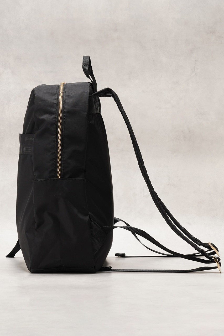 【ランバン オン ブルー/LANVIN en Bleu】のDAILY BACKPACK LB バックパック 人気、トレンドファッション・服の通販 founy(ファニー) 　ファッション　Fashion　レディースファッション　Fashion for Women　バッグ　Bags　軽量　Lightweight, Ultra Light　チャーム　Charm, Pendant　ビーチ　Beach, Seaside　フェミニン　Feminine, Girly　フラワー　Flower, Floral　プリント　Print, Printed Pattern　モノトーン　Monotone, Black and White　リボン　Ribbon, Bow　リュック　Backpack, Rucksack　other-2|ID: prp329100004383049 ipo3291000000035103154