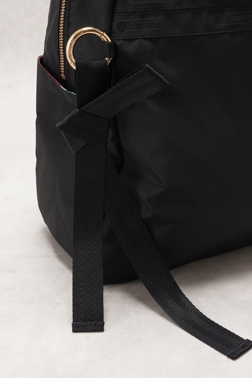 【ランバン オン ブルー/LANVIN en Bleu】のDAILY BACKPACK LB バックパック 人気、トレンドファッション・服の通販 founy(ファニー) 　ファッション　Fashion　レディースファッション　Fashion for Women　バッグ　Bags　軽量　Lightweight, Ultra Light　チャーム　Charm, Pendant　ビーチ　Beach, Seaside　フェミニン　Feminine, Girly　フラワー　Flower, Floral　プリント　Print, Printed Pattern　モノトーン　Monotone, Black and White　リボン　Ribbon, Bow　リュック　Backpack, Rucksack　other-6|ID: prp329100004383049 ipo3291000000035103158