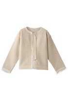 【ハウス オブ ロータス/HOUSE OF LOTUS】のツイードジャガードジャケット 人気、トレンドファッション・服の通販 founy(ファニー) ファッション Fashion レディースファッション Fashion for Women アウター Coat / Outerwear Collection レディースジャケット・軽アウター Jackets かぎ針 Crochet ジャカード／ジャガード Jacquard, Woven Pattern ジャケット Jacket, Outerwear リボン Ribbon, Bow thumbnail ベージュ|ID: prp329100004383052 ipo3291000000034952654