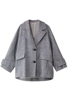 【ハウス オブ ロータス/HOUSE OF LOTUS】のミックスツイードケープライクコート ブルー|ID: prp329100004383053 ipo3291000000032929002