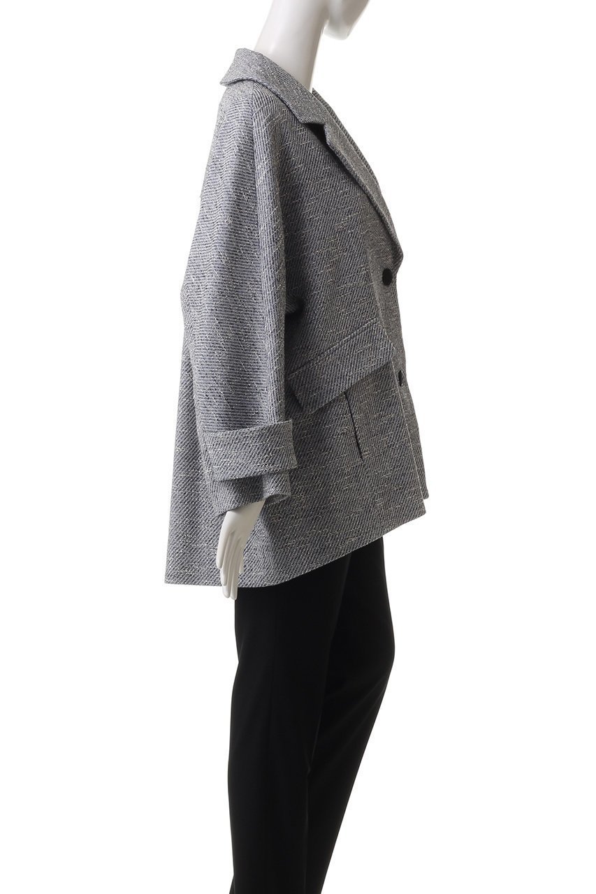 【ハウス オブ ロータス/HOUSE OF LOTUS】のミックスツイードケープライクコート 人気、トレンドファッション・服の通販 founy(ファニー) 　ファッション　Fashion　レディースファッション　Fashion for Women　アウター　Coat / Outerwear Collection　コート・ロングコート・ピーコート　Long Coats, Peacoats & More　アクリル　Acrylic Material　インナー　Innerwear　カッティング　Cutting Detail　スタイリッシュ　Stylish, Fashionable　ツイード　Twill, Twill Weave　ハーフ　Half, Half-Length　ビッグ　Big, Oversized　フォルム　Silhouette, Form　フロント　Front, Front Design　ボトム　Bottoms, Lower Wear　ロング　Long, Long-Length　再入荷　Restock / Back in Stock　無地　Plain, Solid Color　other-3|ID: prp329100004383053 ipo3291000000032929028