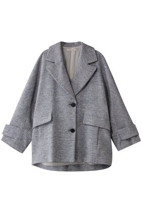 【ハウス オブ ロータス/HOUSE OF LOTUS】のミックスツイードケープライクコート 人気、トレンドファッション・服の通販 founy(ファニー) ファッション Fashion レディースファッション Fashion for Women アウター Coat / Outerwear Collection コート・ロングコート・ピーコート Long Coats, Peacoats & More アクリル Acrylic Material インナー Innerwear カッティング Cutting Detail スタイリッシュ Stylish, Fashionable ツイード Twill, Twill Weave ハーフ Half, Half-Length ビッグ Big, Oversized フォルム Silhouette, Form フロント Front, Front Design ボトム Bottoms, Lower Wear ロング Long, Long-Length 無地 Plain, Solid Color |ID:prp329100004383053