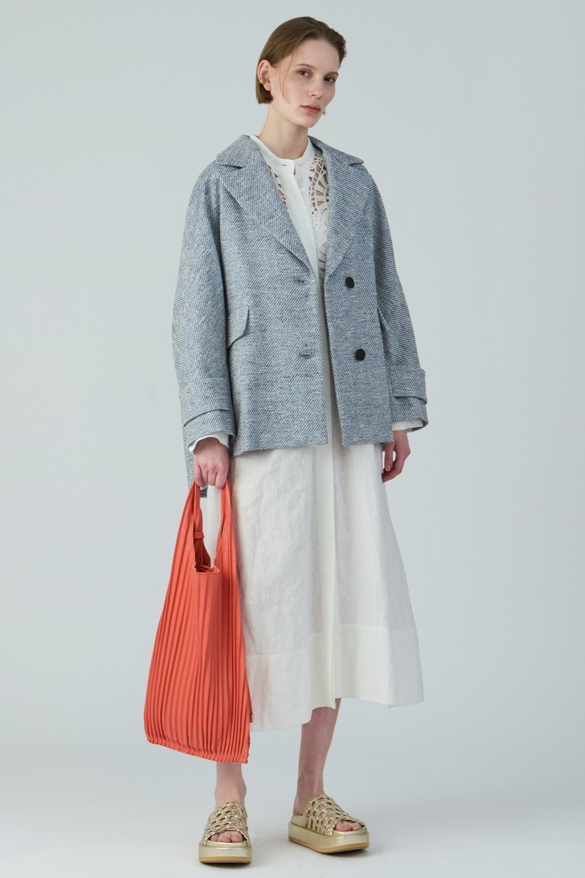 【ハウス オブ ロータス/HOUSE OF LOTUS】のミックスツイードケープライクコート 人気、トレンドファッション・服の通販 founy(ファニー) 　ファッション　Fashion　レディースファッション　Fashion for Women　アウター　Coat / Outerwear Collection　コート・ロングコート・ピーコート　Long Coats, Peacoats & More　アクリル　Acrylic Material　インナー　Innerwear　カッティング　Cutting Detail　スタイリッシュ　Stylish, Fashionable　ツイード　Twill, Twill Weave　ハーフ　Half, Half-Length　ビッグ　Big, Oversized　フォルム　Silhouette, Form　フロント　Front, Front Design　ボトム　Bottoms, Lower Wear　ロング　Long, Long-Length　無地　Plain, Solid Color　other-8|ID: prp329100004383053 ipo3291000000035629199