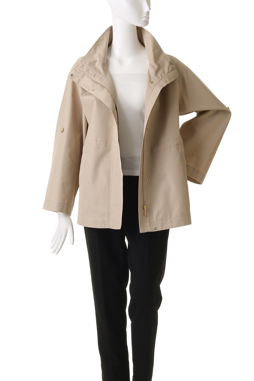 【アナイ/ANAYI】のハッスイツイルミドルスタンドコート 人気、トレンドファッション・服の通販 founy(ファニー) 　ファッション　Fashion　レディースファッション　Fashion for Women　アウター　Coat / Outerwear Collection　コート・ロングコート・ピーコート　Long Coats, Peacoats & More　ショルダー　Shoulder, Shoulder Strap　ショート　Short, Short Length　スタンド　Stand Collar, Upright Stand　ツイル　Twist, Twisted Detail　ドロップ　Drop Shoulder, Dropped Style　ミドル　Middle Length, Mid Height　ロールアップ　Roll-Up, Cuffed Hem　other-7|ID: prp329100004383061 ipo3291000000036405096