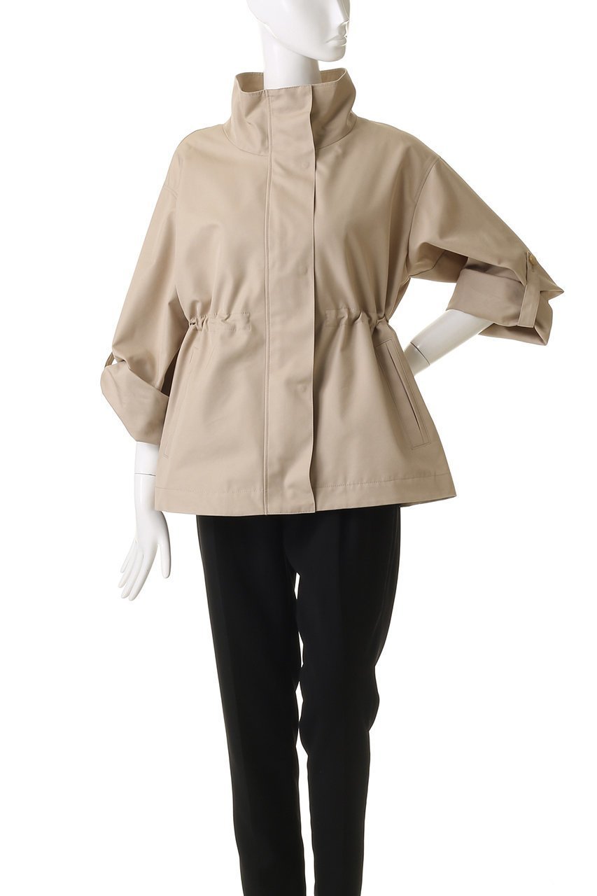 【アナイ/ANAYI】のハッスイツイルミドルスタンドコート 人気、トレンドファッション・服の通販 founy(ファニー) 　ファッション　Fashion　レディースファッション　Fashion for Women　アウター　Coat / Outerwear Collection　コート・ロングコート・ピーコート　Long Coats, Peacoats & More　ショルダー　Shoulder, Shoulder Strap　ショート　Short, Short Length　スタンド　Stand Collar, Upright Stand　ツイル　Twist, Twisted Detail　ドロップ　Drop Shoulder, Dropped Style　ミドル　Middle Length, Mid Height　ロールアップ　Roll-Up, Cuffed Hem　other-8|ID: prp329100004383061 ipo3291000000036405097