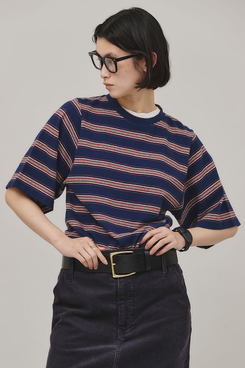 【カレンソロジー/Curensology】の〈&RC〉カラーボーダーTシャツ 人気、トレンドファッション・服の通販 founy(ファニー) 　ファッション　Fashion　レディースファッション　Ladies' Fashion Online　トップス・カットソー　Cut & Sew Tops　シャツ/ブラウス　Elegant Blouses & Button-Ups　ロング / Tシャツ　Longline T-Shirts & Tees　カットソー　Tops & T-Shirts　ショート　Short　スリーブ　Sleeve　ボーダー　Border　ヴィンテージ　Vintage　NEW・新作・新着・新入荷　New Arrivals　other-2|ID: prp329100004383063 ipo3291000000032694721