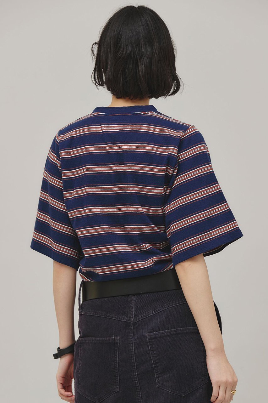 【カレンソロジー/Curensology】の〈&RC〉カラーボーダーTシャツ 人気、トレンドファッション・服の通販 founy(ファニー) 　ファッション　Fashion　レディースファッション　Ladies' Fashion Online　トップス・カットソー　Cut & Sew Tops　シャツ/ブラウス　Elegant Blouses & Button-Ups　ロング / Tシャツ　Longline T-Shirts & Tees　カットソー　Tops & T-Shirts　ショート　Short　スリーブ　Sleeve　ボーダー　Border　ヴィンテージ　Vintage　NEW・新作・新着・新入荷　New Arrivals　other-4|ID: prp329100004383063 ipo3291000000032694723