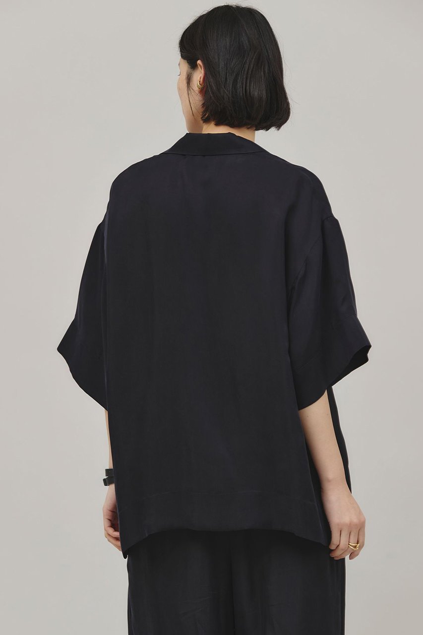 【カレンソロジー/Curensology】のシルキーキュプラブラウス 人気、トレンドファッション・服の通販 founy(ファニー) 　ファッション　Fashion　レディースファッション　Ladies' Fashion Online　トップス・カットソー　Tops/Tshirt　シャツ/ブラウス　Shirts/Blouses　おすすめ　Recommend　なめらか　Smooth　キュプラ　Cupra　クラシック　Classic　サマー　Summer　ショルダー　Shoulder　ショート　Short　シルク　Silk　スリーブ　Sleeve　ドロップ　Drop　バランス　Balance　フェミニン　Feminine　リラックス　Relax　再入荷　Restock/Back In Stock/Re Arrival　other-3|ID: prp329100004383064 ipo3291000000032613659