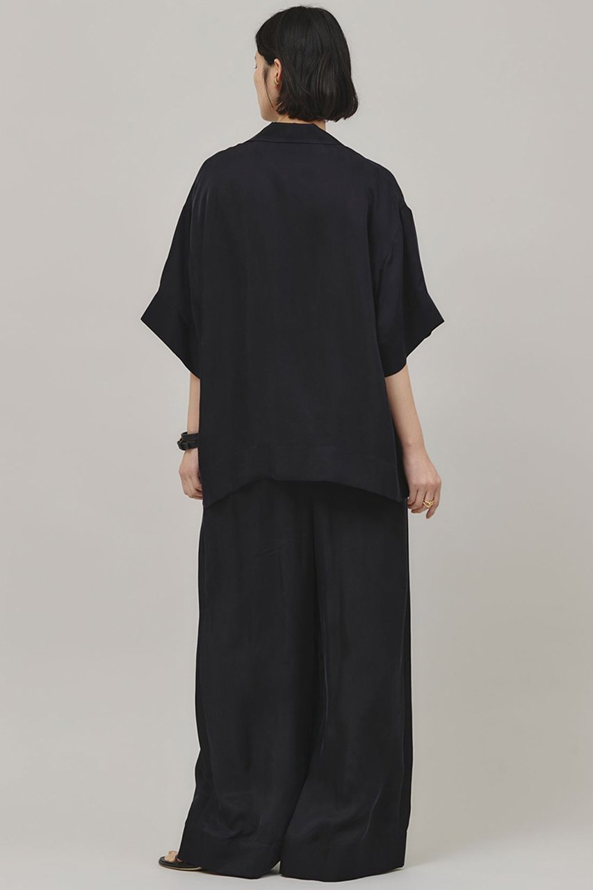 【カレンソロジー/Curensology】のシルキーキュプラブラウス 人気、トレンドファッション・服の通販 founy(ファニー) 　ファッション　Fashion　レディースファッション　Ladies' Fashion Online　トップス・カットソー　Tops/Tshirt　シャツ/ブラウス　Shirts/Blouses　おすすめ　Recommend　なめらか　Smooth　キュプラ　Cupra　クラシック　Classic　サマー　Summer　ショルダー　Shoulder　ショート　Short　シルク　Silk　スリーブ　Sleeve　ドロップ　Drop　バランス　Balance　フェミニン　Feminine　リラックス　Relax　再入荷　Restock/Back In Stock/Re Arrival　other-7|ID: prp329100004383064 ipo3291000000032613663