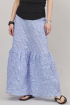 【カレンソロジー/Curensology】の〈C.S.G〉ワッシャーストライプスカート サックス|ID: prp329100004383066 ipo3291000000032613675