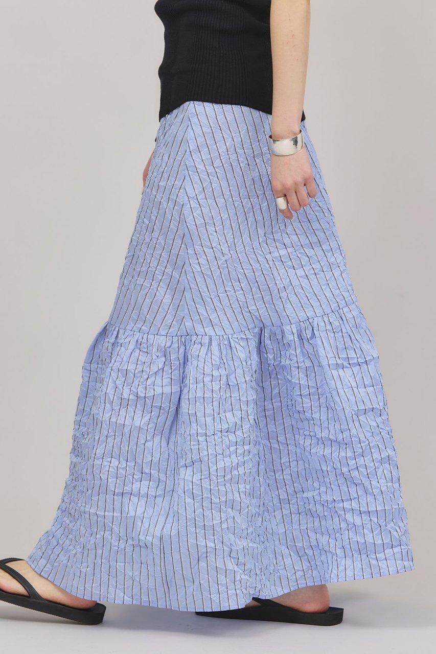 【カレンソロジー/Curensology】の〈C.S.G〉ワッシャーストライプスカート 人気、トレンドファッション・服の通販 founy(ファニー) 　ファッション　Fashion　レディースファッション　Fashion for Women　スカート　Skirts　ロングスカート　Long Skirts / Maxi & Midi Skirts　ストライプ　Stripe, Striped Pattern　タフタ　Taffeta, Structured Fabric　フレア　Flare, Flared　ポケット　Pocket, Pocket Detail　ロング　Long, Long-Length　夏　Summer　春　Spring　S/S・春夏　SS, Spring/Summer, Warm Season　other-3|ID: prp329100004383066 ipo3291000000032613677