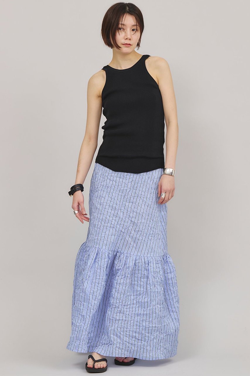 【カレンソロジー/Curensology】の〈C.S.G〉ワッシャーストライプスカート 人気、トレンドファッション・服の通販 founy(ファニー) 　ファッション　Fashion　レディースファッション　Fashion for Women　スカート　Skirts　ロングスカート　Long Skirts / Maxi & Midi Skirts　ストライプ　Stripe, Striped Pattern　タフタ　Taffeta, Structured Fabric　フレア　Flare, Flared　ポケット　Pocket, Pocket Detail　ロング　Long, Long-Length　夏　Summer　春　Spring　S/S・春夏　SS, Spring/Summer, Warm Season　other-5|ID: prp329100004383066 ipo3291000000032613679