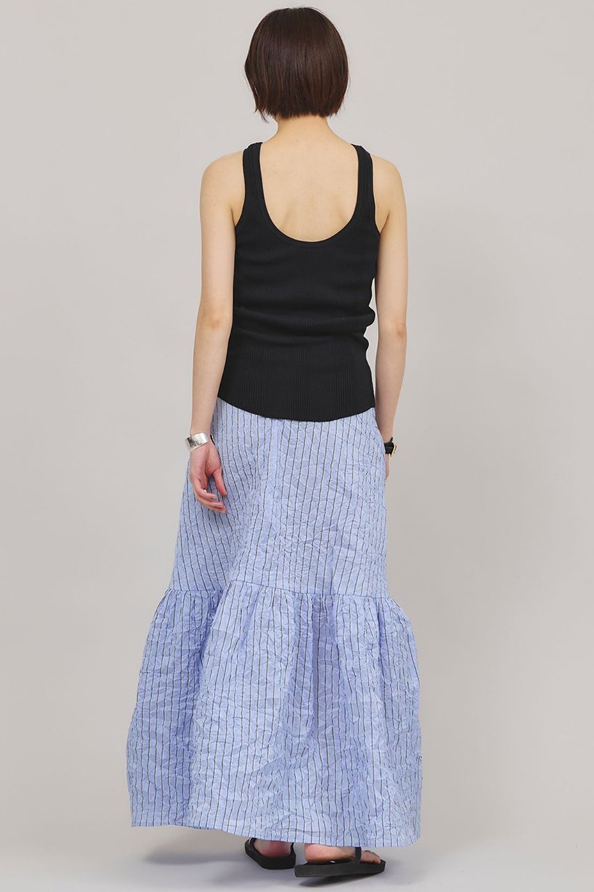 【カレンソロジー/Curensology】の〈C.S.G〉ワッシャーストライプスカート 人気、トレンドファッション・服の通販 founy(ファニー) 　ファッション　Fashion　レディースファッション　Fashion for Women　スカート　Skirts　ロングスカート　Long Skirts / Maxi & Midi Skirts　ストライプ　Stripe, Striped Pattern　タフタ　Taffeta, Structured Fabric　フレア　Flare, Flared　ポケット　Pocket, Pocket Detail　ロング　Long, Long-Length　夏　Summer　春　Spring　S/S・春夏　SS, Spring/Summer, Warm Season　other-7|ID: prp329100004383066 ipo3291000000032613681