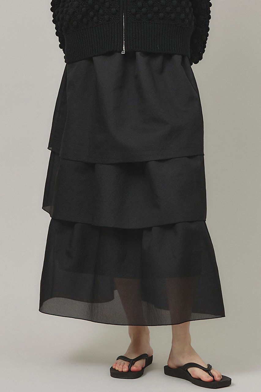 【カレンソロジー/Curensology】のシアーティアードスカート 人気、トレンドファッション・服の通販 founy(ファニー) 　ファッション　Fashion　レディースファッション　Ladies' Fashion Online　スカート　Skirt　ティアードスカート　Tiered Skirts　ロングスカート　Long Skirt　オーガンジー　Organdy　シアー　Sheer　ティアードスカート　Tiered Skirt　フリル　Frills　ロング　Long　再入荷　Restock/Back In Stock/Re Arrival　夏　Summer　春　Spring　S/S・春夏　Ss・Spring/Summer　other-2|ID: prp329100004383067 ipo3291000000032613685