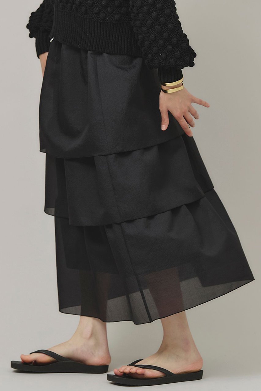 【カレンソロジー/Curensology】のシアーティアードスカート 人気、トレンドファッション・服の通販 founy(ファニー) 　ファッション　Fashion　レディースファッション　Ladies' Fashion Online　スカート　Skirt　ティアードスカート　Tiered Skirts　ロングスカート　Long Skirt　オーガンジー　Organdy　シアー　Sheer　ティアードスカート　Tiered Skirt　フリル　Frills　ロング　Long　再入荷　Restock/Back In Stock/Re Arrival　夏　Summer　春　Spring　S/S・春夏　Ss・Spring/Summer　other-3|ID: prp329100004383067 ipo3291000000032613686