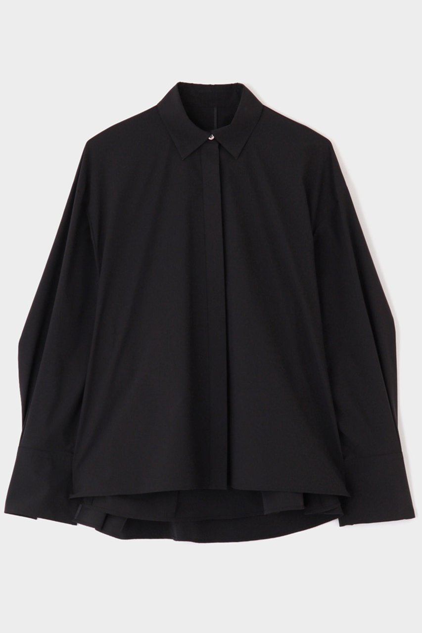 【ル フィル/LE PHIL】のSOLOTEXブロードバッククロスタックブラウス インテリア・キッズ・メンズ・レディースファッション・服の通販 founy(ファニー) 　ファッション　Fashion　レディースファッション　Fashion for Women　トップス・カットソー　Cut & Sew Tops　シャツ・ブラウス・オフィスカジュアル　Elegant Blouses & Button-Ups　バッグ　Bags　おすすめ　Recommended / Our Picks　コンパクト　Compact, Small Size　スリーブ　Sleeve, Long Sleeve / Short Sleeve　デニム　Denim, Jeans Material　フィット　Fit, Slim Fit　フレア　Flare, Flared　ブロード　Broadcloth, Fine Cotton　ミリタリー　Military, Army Style　ロング　Long, Long-Length　ワイド　Wide, Wide Fit　定番　Standard, Basic Item　ブラック|ID: prp329100004383070 ipo3291000000032864577