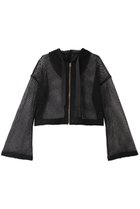 【ランバン オン ブルー/LANVIN en Bleu】のメッシュフーディー ブラック|ID: prp329100004383076 ipo3291000000032860265