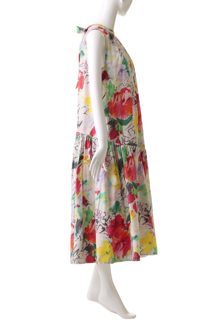 【ランバン オン ブルー/LANVIN en Bleu】のfleur de fleur ワンピース 人気、トレンドファッション・服の通販 founy(ファニー) 　ファッション　Fashion　レディースファッション　WOMEN　ワンピース　Dress　チュニック　Tunic　サマー　Summer　スペシャル　Special　タイプライター　Typewriter　チュニック　Tunic　ドレス　Dress　バランス　Balance　フラワー　Flower　プリント　Print　リボン　Ribbon　ロング　Long　other-7|ID: prp329100004383077 ipo3291000000031888257