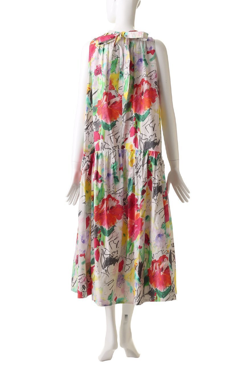 【ランバン オン ブルー/LANVIN en Bleu】のfleur de fleur ワンピース 人気、トレンドファッション・服の通販 founy(ファニー) 　ファッション　Fashion　レディースファッション　WOMEN　ワンピース　Dress　チュニック　Tunic　サマー　Summer　スペシャル　Special　タイプライター　Typewriter　チュニック　Tunic　ドレス　Dress　バランス　Balance　フラワー　Flower　プリント　Print　リボン　Ribbon　ロング　Long　other-8|ID: prp329100004383077 ipo3291000000031888258