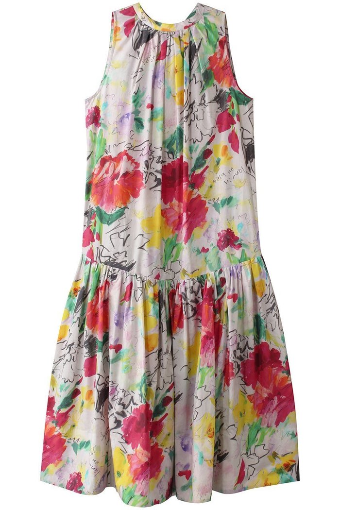 【ランバン オン ブルー/LANVIN en Bleu】のfleur de fleur ワンピース インテリア・キッズ・メンズ・レディースファッション・服の通販 founy(ファニー) https://founy.com/ ファッション Fashion レディースファッション Fashion for Women ワンピース Dresses チュニック Tunic Tops & Dresses サマー Summer, Summer Style スペシャル Special, Limited Edition タイプライター Typewriter Fabric, Crisp Cotton チュニック Tunic, Long Top ドレス Dress, One-Piece バランス Balance, Style Balance フラワー Flower, Floral プリント Print, Printed Pattern リボン Ribbon, Bow ロング Long, Long-Length |ID: prp329100004383077 ipo3291000000032858823