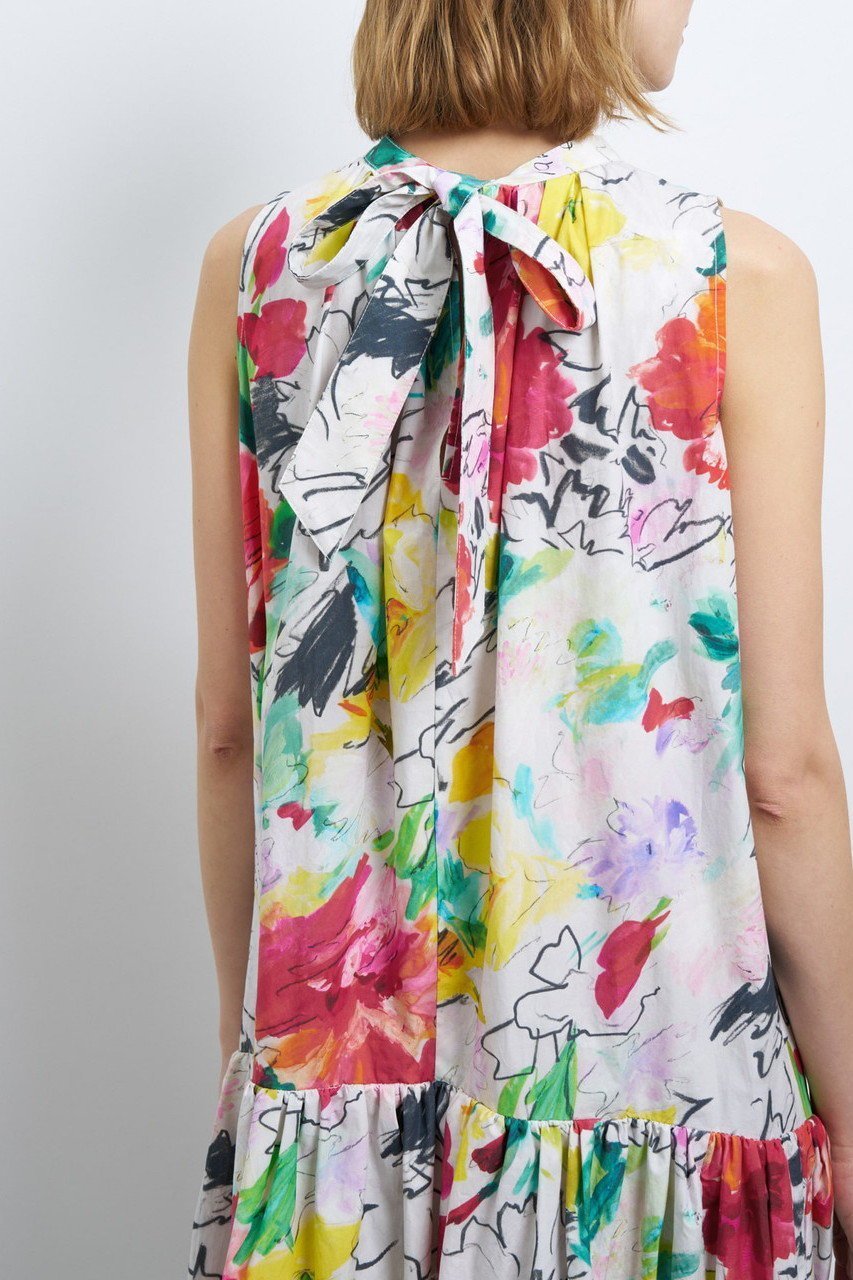 【ランバン オン ブルー/LANVIN en Bleu】のfleur de fleur ワンピース 人気、トレンドファッション・服の通販 founy(ファニー) 　ファッション　Fashion　レディースファッション　Fashion for Women　ワンピース　Dresses　チュニック　Tunic Tops & Dresses　サマー　Summer, Summer Style　スペシャル　Special, Limited Edition　タイプライター　Typewriter Fabric, Crisp Cotton　チュニック　Tunic, Long Top　ドレス　Dress, One-Piece　バランス　Balance, Style Balance　フラワー　Flower, Floral　プリント　Print, Printed Pattern　リボン　Ribbon, Bow　ロング　Long, Long-Length　other-7|ID: prp329100004383077 ipo3291000000032858861