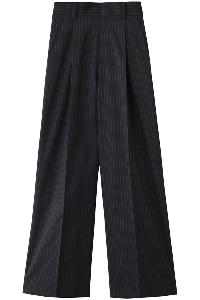 【ランバン オン ブルー/LANVIN en Bleu】のウールポリエステルタックワイドパンツ インテリア・キッズ・メンズ・レディースファッション・服の通販 founy(ファニー) https://founy.com/ ファッション Fashion レディースファッション Fashion for Women パンツ Pants & Trousers ストレート Straight, Straight Cut スラックス Slacks, Dress Pants フィット Fit, Slim Fit マニッシュ Mannish, Boyish ループ Loop, Loop Knit ロング Long, Long-Length ワイド Wide, Wide Fit 再入荷 Restock / Back in Stock |ID: prp329100004383082 ipo3291000000032787282