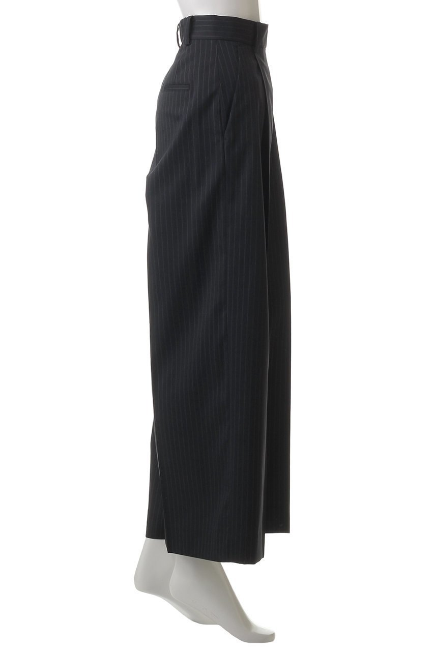 【ランバン オン ブルー/LANVIN en Bleu】のウールポリエステルタックワイドパンツ 人気、トレンドファッション・服の通販 founy(ファニー) 　ファッション　Fashion　レディースファッション　Fashion for Women　パンツ　Pants & Trousers　ストレート　Straight, Straight Cut　スラックス　Slacks, Dress Pants　フィット　Fit, Slim Fit　マニッシュ　Mannish, Boyish　ループ　Loop, Loop Knit　ロング　Long, Long-Length　ワイド　Wide, Wide Fit　other-3|ID: prp329100004383082 ipo3291000000032787292