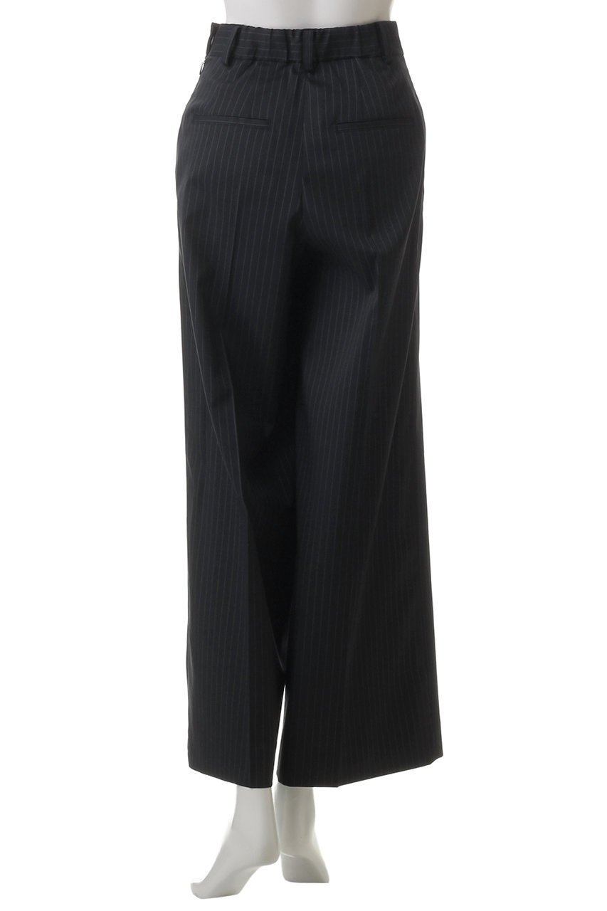 【ランバン オン ブルー/LANVIN en Bleu】のウールポリエステルタックワイドパンツ 人気、トレンドファッション・服の通販 founy(ファニー) 　ファッション　Fashion　レディースファッション　Fashion for Women　パンツ　Pants & Trousers　ストレート　Straight, Straight Cut　スラックス　Slacks, Dress Pants　フィット　Fit, Slim Fit　マニッシュ　Mannish, Boyish　ループ　Loop, Loop Knit　ロング　Long, Long-Length　ワイド　Wide, Wide Fit　other-4|ID: prp329100004383082 ipo3291000000032787295