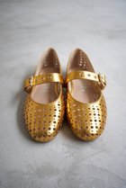 【ランバン オン ブルー/LANVIN en Bleu】のパンチングレザーバレエシューズ ゴールド|ID: prp329100004383083 ipo3291000000036240487