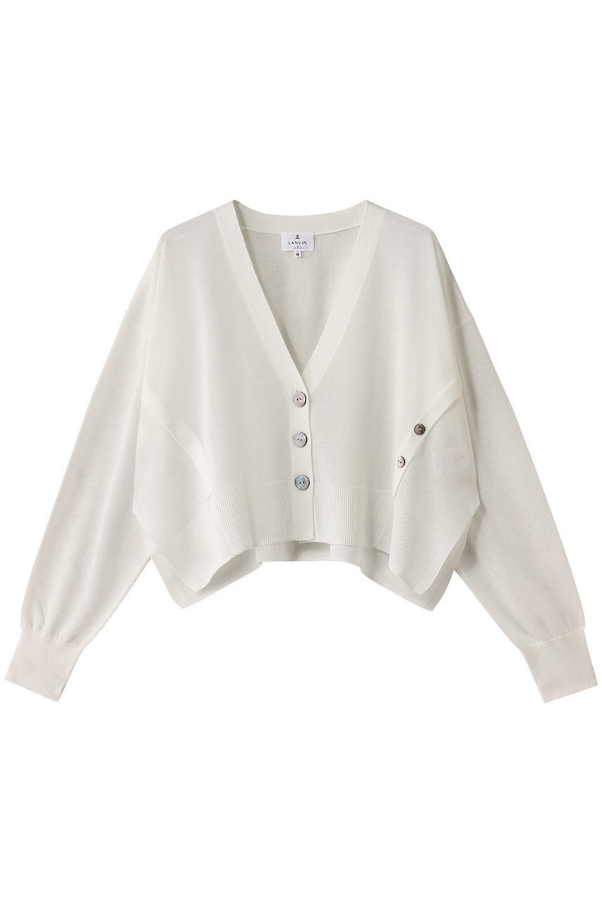 【ランバン オン ブルー/LANVIN en Bleu】のショートメニーウェイカーディガン インテリア・キッズ・メンズ・レディースファッション・服の通販 founy(ファニー) 　ファッション　Fashion　レディースファッション　Fashion for Women　トップス・カットソー　Cut & Sew Tops　ニット　Knit Tops & Sweaters　カーディガン・羽織り　Layered Style Cardigans　カーディガン　Cardigan, Knitwear　バランス　Balance, Style Balance　今季　This Season, Current Season　オフ|ID: prp329100004383084 ipo3291000000032950054
