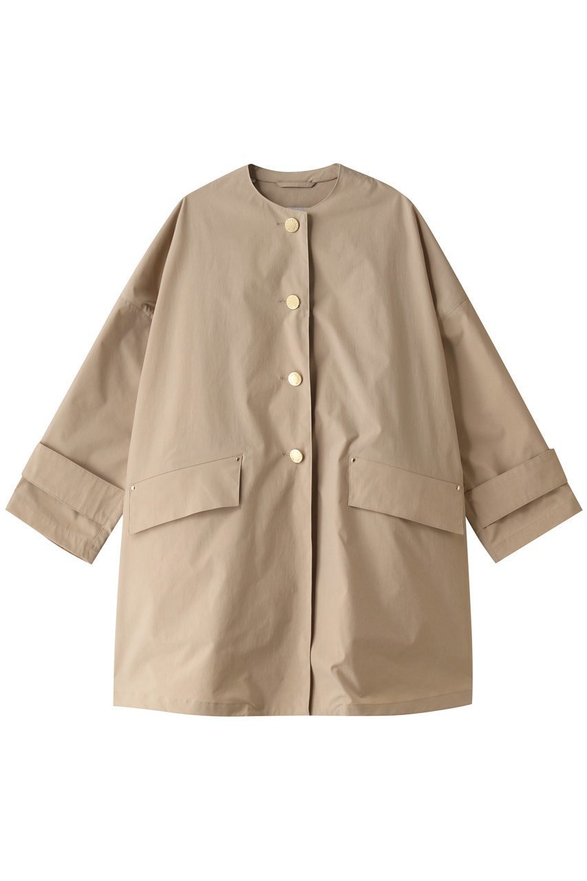【マッキントッシュ/MACKINTOSH】のHUMBIE はっ水ポリエステル ノーカラーコート インテリア・キッズ・メンズ・レディースファッション・服の通販 founy(ファニー) 　ファッション　Fashion　レディースファッション　Fashion for Women　アウター　Coat / Outerwear Collection　コート・ロングコート・ピーコート　Long Coats, Peacoats & More　ロング　Long, Long-Length　人気　Popular, Best Seller　定番　Standard, Basic Item　パティ|ID: prp329100004383090 ipo3291000000032926279