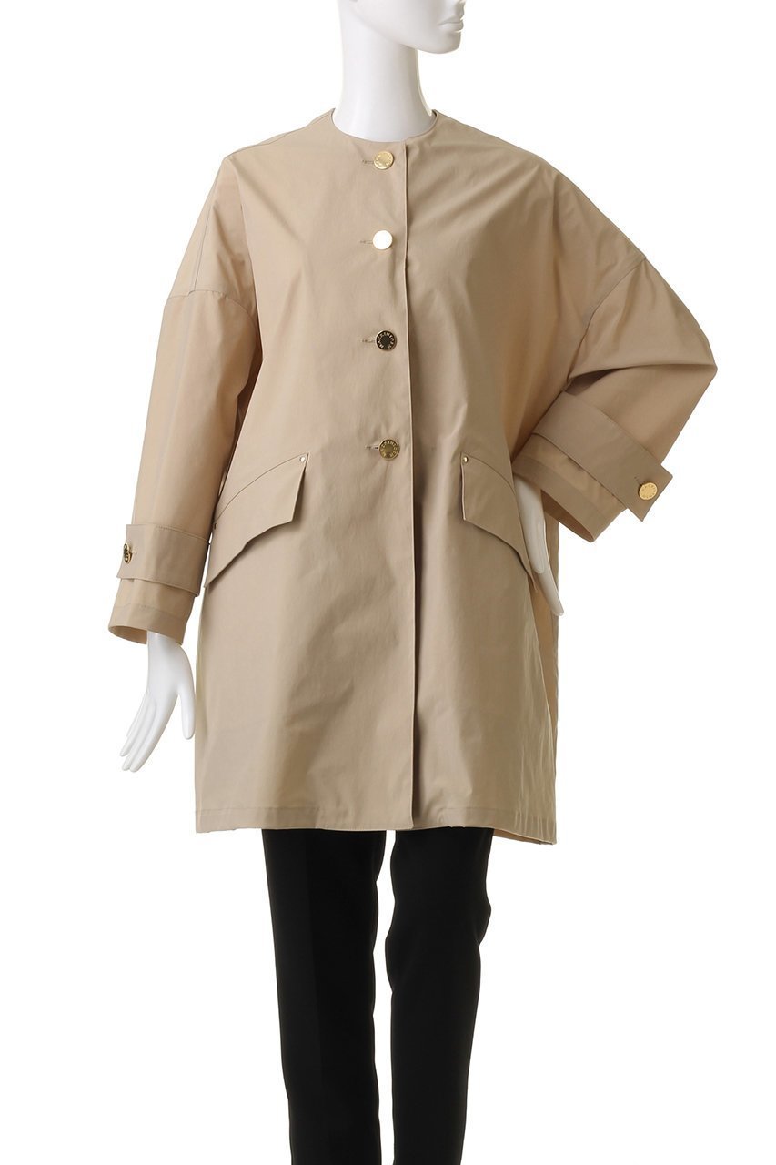 【マッキントッシュ/MACKINTOSH】のHUMBIE はっ水ポリエステル ノーカラーコート 人気、トレンドファッション・服の通販 founy(ファニー) 　ファッション　Fashion　レディースファッション　Fashion for Women　アウター　Coat / Outerwear Collection　コート・ロングコート・ピーコート　Long Coats, Peacoats & More　ロング　Long, Long-Length　人気　Popular, Best Seller　定番　Standard, Basic Item　other-2|ID: prp329100004383090 ipo3291000000032926287