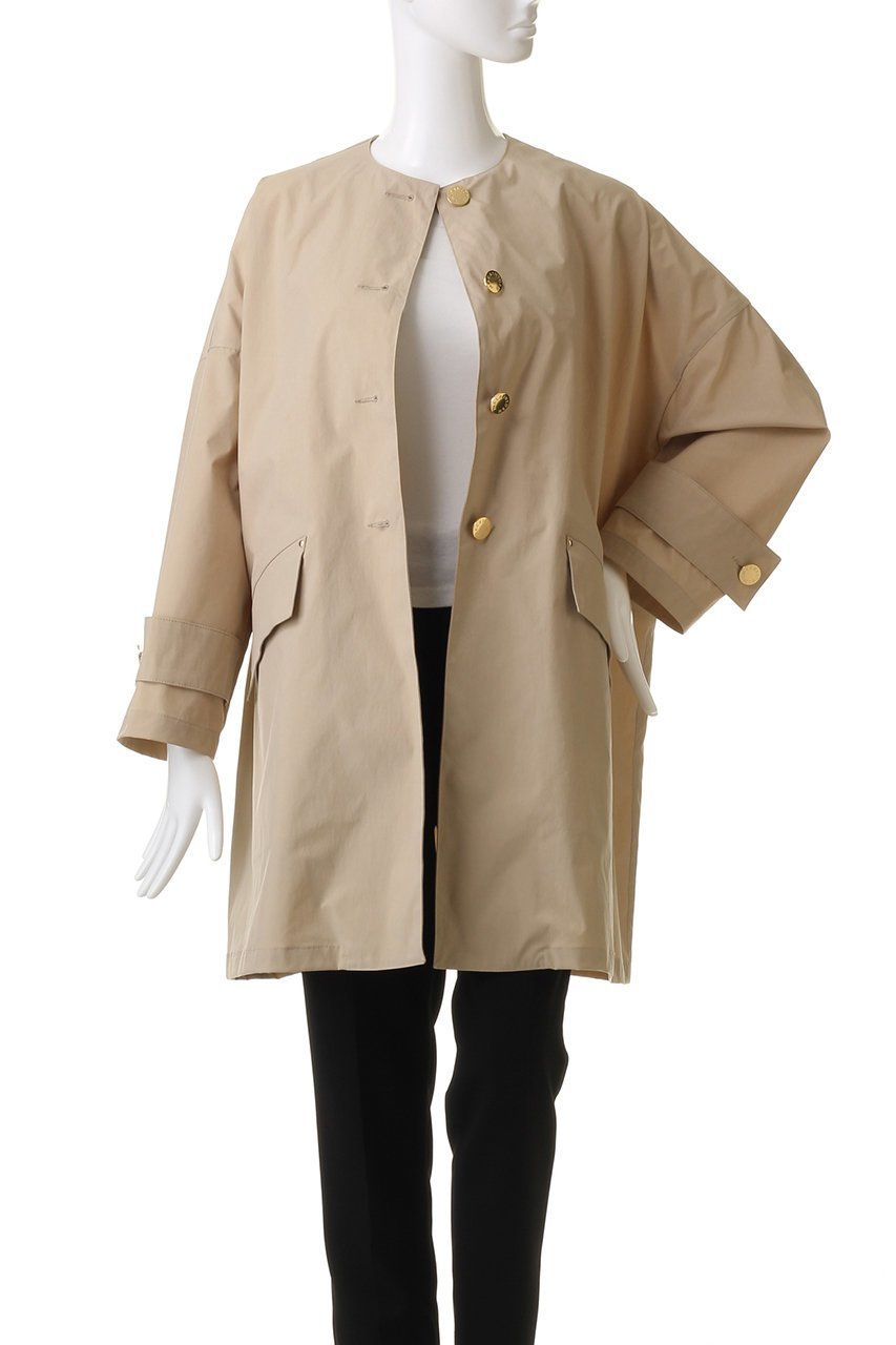 【マッキントッシュ/MACKINTOSH】のHUMBIE はっ水ポリエステル ノーカラーコート 人気、トレンドファッション・服の通販 founy(ファニー) 　ファッション　Fashion　レディースファッション　Fashion for Women　アウター　Coat / Outerwear Collection　コート・ロングコート・ピーコート　Long Coats, Peacoats & More　ロング　Long, Long-Length　人気　Popular, Best Seller　定番　Standard, Basic Item　other-7|ID: prp329100004383090 ipo3291000000032926323