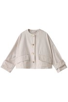 【マッキントッシュ/MACKINTOSH】のHUMBIE ノーカラーデニムジャケット 人気、トレンドファッション・服の通販 founy(ファニー) ファッション Fashion レディースファッション WOMEN アウター Coat Outerwear ジャケット Jackets デニムジャケット Denim Jackets 2025年 2025 2025春夏・S/S Ss,Spring/Summer,2025 ショート Short ジャケット Jacket バランス Balance モダン Modern 夏 Summer 春 Spring S/S・春夏 Ss・Spring/Summer thumbnail ウィスパーホワイト|ID: prp329100004383094 ipo3291000000030636782