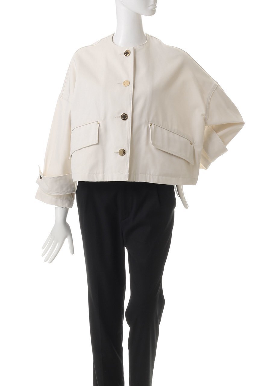 【マッキントッシュ/MACKINTOSH】のHUMBIE ノーカラーデニムジャケット 人気、トレンドファッション・服の通販 founy(ファニー) 　ファッション　Fashion　レディースファッション　Fashion for Women　アウター　Coat / Outerwear Collection　レディースジャケット・軽アウター　Jackets　デニムジャケット / カジュアルアウター　Denim Jackets　ショート　Short, Short Length　ジャケット　Jacket, Outerwear　バランス　Balance, Style Balance　モダン　Modern, Contemporary　other-2|ID: prp329100004383094 ipo3291000000032953894
