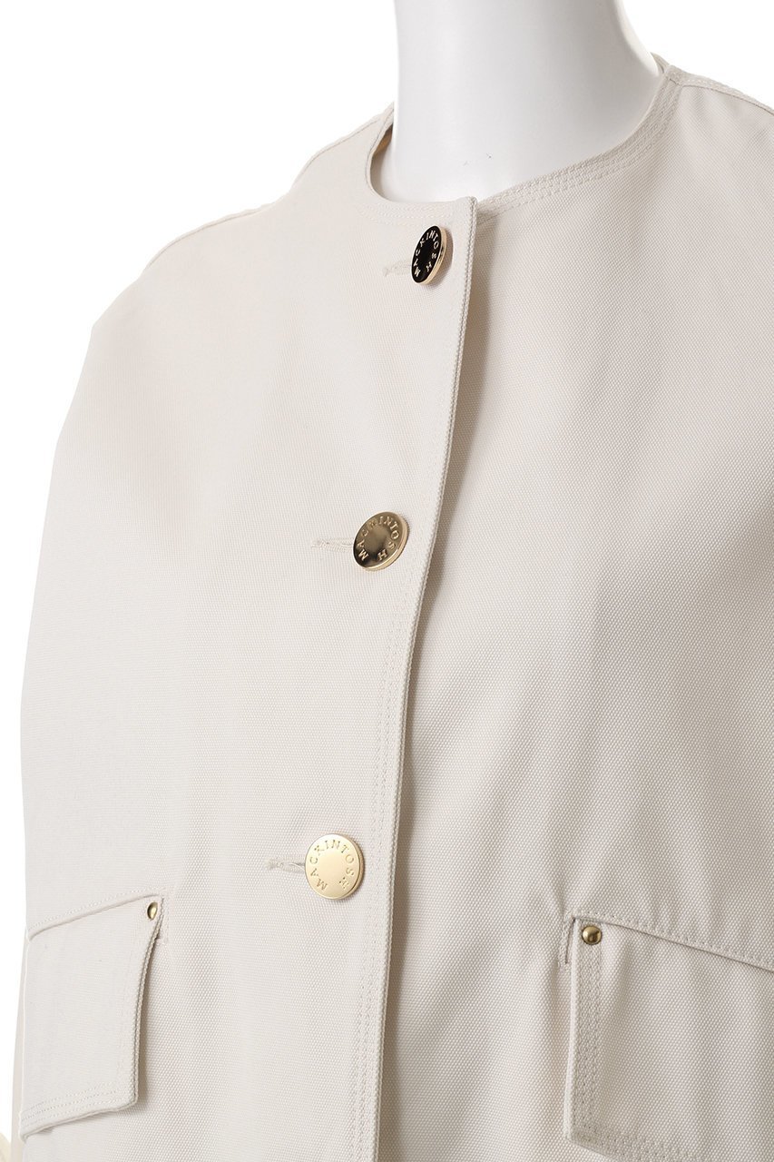 【マッキントッシュ/MACKINTOSH】のHUMBIE ノーカラーデニムジャケット 人気、トレンドファッション・服の通販 founy(ファニー) 　ファッション　Fashion　レディースファッション　Fashion for Women　アウター　Coat / Outerwear Collection　レディースジャケット・軽アウター　Jackets　デニムジャケット / カジュアルアウター　Denim Jackets　ショート　Short, Short Length　ジャケット　Jacket, Outerwear　バランス　Balance, Style Balance　モダン　Modern, Contemporary　other-5|ID: prp329100004383094 ipo3291000000032953903