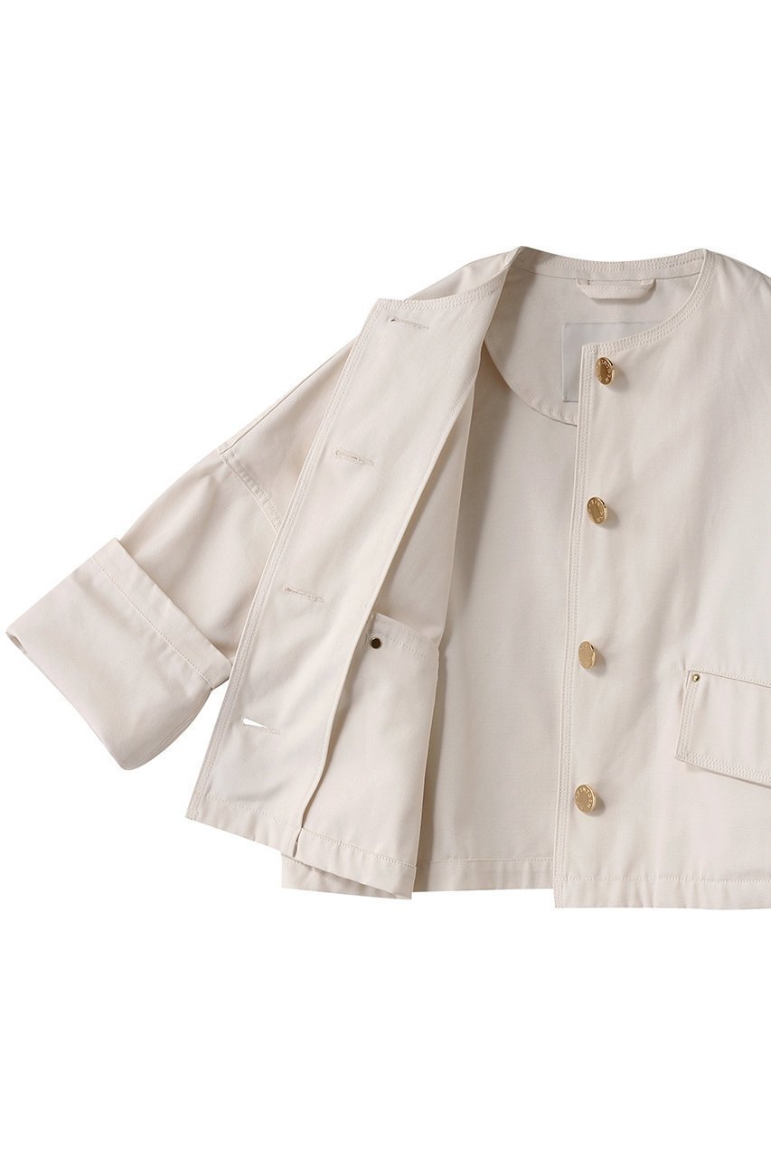 【マッキントッシュ/MACKINTOSH】のHUMBIE ノーカラーデニムジャケット 人気、トレンドファッション・服の通販 founy(ファニー) 　ファッション　Fashion　レディースファッション　Fashion for Women　アウター　Coat / Outerwear Collection　レディースジャケット・軽アウター　Jackets　デニムジャケット / カジュアルアウター　Denim Jackets　ショート　Short, Short Length　ジャケット　Jacket, Outerwear　バランス　Balance, Style Balance　モダン　Modern, Contemporary　other-6|ID: prp329100004383094 ipo3291000000032953909