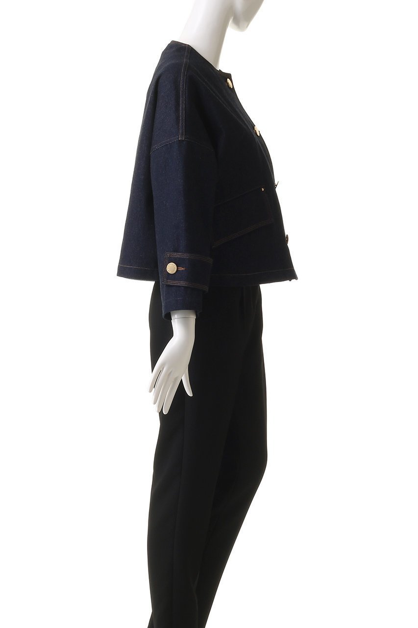 【マッキントッシュ/MACKINTOSH】のHUMBIE ノーカラーデニムジャケット 人気、トレンドファッション・服の通販 founy(ファニー) 　ファッション　Fashion　レディースファッション　Fashion for Women　アウター　Coat / Outerwear Collection　レディースジャケット・軽アウター　Jackets　デニムジャケット / カジュアルアウター　Denim Jackets　ショート　Short, Short Length　ジャケット　Jacket, Outerwear　デニム　Denim, Jeans Material　トレンド　Trend, Trending Now　other-3|ID: prp329100004383096 ipo3291000000035960610