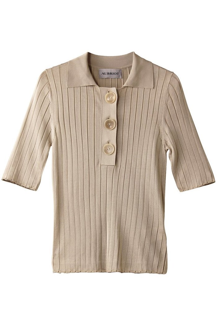【オブリオ/AUBRIOT】のマルベリーシルク ポロニット インテリア・キッズ・メンズ・レディースファッション・服の通販 founy(ファニー) https://founy.com/ ファッション Fashion レディースファッション Fashion for Women トップス・カットソー Cut & Sew Tops ニット Knit Tops & Sweaters カジュアルプルオーバー・ニットトップス Pullovers & Knit Tops / Casual Pullovers クラシック Classic, Timeless Style コンパクト Compact, Small Size シルク Silk, 100% Silk フォルム Silhouette, Form ポロシャツ Polo Shirt, Collared Tee モダン Modern, Contemporary ワイドリブ Wide Rib, Wide Ribbed Knit エレガント 上品 Elegant |ID: prp329100004383107 ipo3291000000032694900