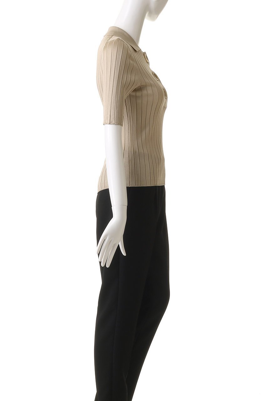 【オブリオ/AUBRIOT】のマルベリーシルク ポロニット 人気、トレンドファッション・服の通販 founy(ファニー) 　ファッション　Fashion　レディースファッション　Ladies' Fashion Online　トップス・カットソー　Cut & Sew Tops　ニット　Knit Tops & Sweaters　プルオーバー　Pullovers　クラシック　Classic　コンパクト　Compact　シルク　Silk　フォルム　Form　ポロシャツ　Polo Shirt　モダン　Modern　ワイドリブ　Wide Rib　エレガント 上品　Elegant　other-3|ID: prp329100004383107 ipo3291000000032694903