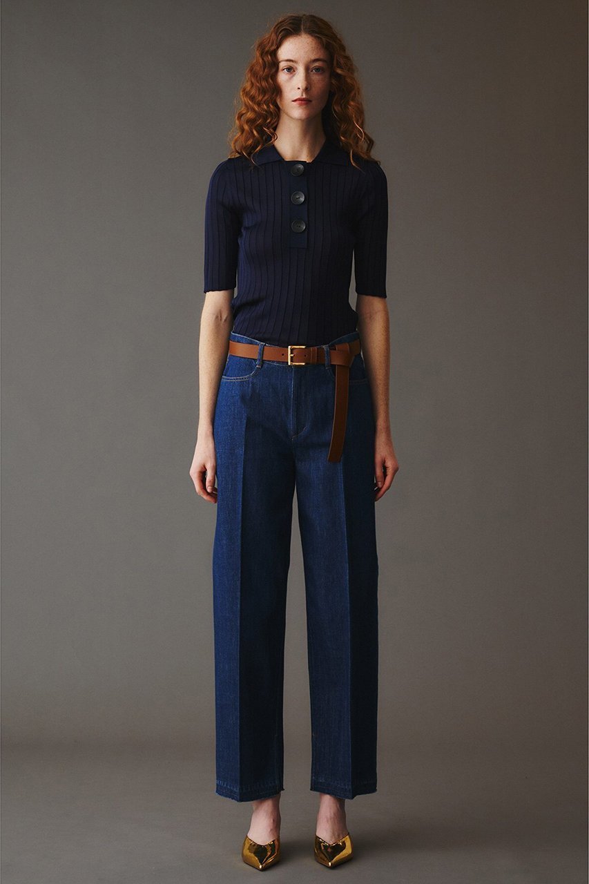 【オブリオ/AUBRIOT】のマルベリーシルク ポロニット 人気、トレンドファッション・服の通販 founy(ファニー) 　ファッション　Fashion　レディースファッション　Ladies' Fashion Online　トップス・カットソー　Cut & Sew Tops　ニット　Knit Tops & Sweaters　プルオーバー　Pullovers　クラシック　Classic　コンパクト　Compact　シルク　Silk　フォルム　Form　ポロシャツ　Polo Shirt　モダン　Modern　ワイドリブ　Wide Rib　エレガント 上品　Elegant　other-6|ID: prp329100004383107 ipo3291000000032694906