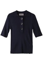 【オブリオ/AUBRIOT】のマルベリーシルク ポロニット ネイビー|ID: prp329100004383107 ipo3291000000036899258