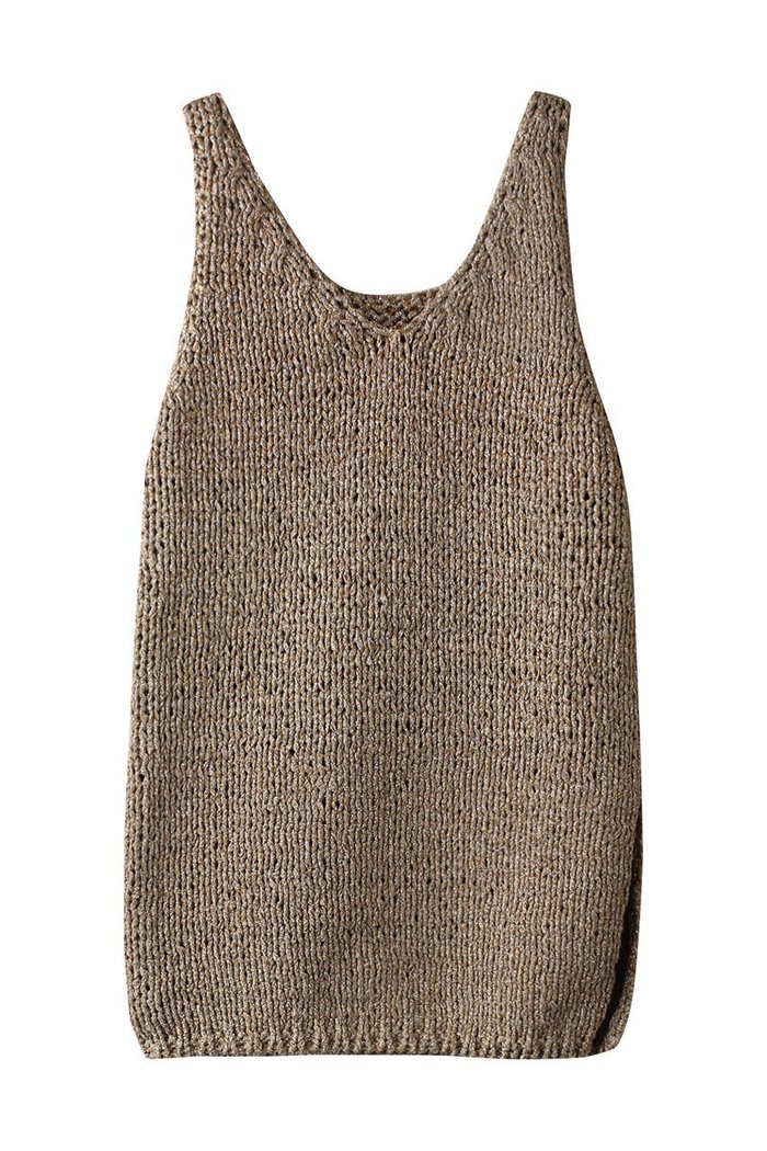 【オブリオ/AUBRIOT】のラメヤーンタンクトップ インテリア・キッズ・メンズ・レディースファッション・服の通販 founy(ファニー) https://founy.com/ ファッション Fashion レディースファッション Fashion for Women トップス・カットソー Cut & Sew Tops ニット Knit Tops & Sweaters カジュアルプルオーバー・ニットトップス Pullovers & Knit Tops / Casual Pullovers ジュエル Jewel, Gemstone ストレート Straight, Straight Cut スリット Slit, Slit Detail タンク Tank Top, Sleeveless Top フィット Fit, Slim Fit |ID: prp329100004383108 ipo3291000000036224008