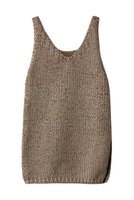 【オブリオ/AUBRIOT】のラメヤーンタンクトップ 人気、トレンドファッション・服の通販 founy(ファニー) ファッション Fashion レディースファッション Fashion for Women トップス・カットソー Cut & Sew Tops ニット Knit Tops & Sweaters カジュアルプルオーバー・ニットトップス Pullovers & Knit Tops / Casual Pullovers ジュエル Jewel, Gemstone ストレート Straight, Straight Cut スリット Slit, Slit Detail タンク Tank Top, Sleeveless Top フィット Fit, Slim Fit |ID:prp329100004383108