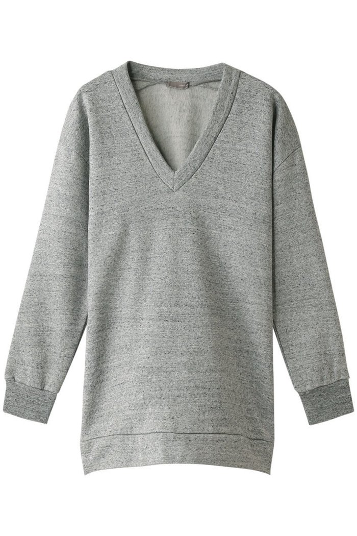 【フォーコーナーズ/+FOUR CORNERS】の綿ウール裏毛Vネックプルオーバー インテリア・キッズ・メンズ・レディースファッション・服の通販 founy(ファニー) https://founy.com/ ファッション Fashion レディースファッション Fashion for Women トップス・カットソー Cut & Sew Tops シャツ・ブラウス・オフィスカジュアル Elegant Blouses & Button-Ups ロングTシャツ・Tシャツ Longline T-Shirts & Tees カジュアルプルオーバー・ニットトップス Pullovers & Knit Tops / Casual Pullovers カットソー・ベーシックTシャツ Cut-and-Sewn Tops / Stretch Tees & Basics Vネックトップス V-Neck Tops / V-Cut Neckline Shirts スウェット / スエット Sweatshirt, Sweatwear スリーブ Sleeve, Long Sleeve / Short Sleeve ベーシック Basic, Essential ロング Long, Long-Length 定番 Standard, Basic Item A/W・秋冬 Autumn/Winter |ID: prp329100004383117 ipo3291000000035342970