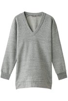 【フォーコーナーズ/+FOUR CORNERS】の綿ウール裏毛Vネックプルオーバー 粗挽きグレー|ID: prp329100004383117 ipo3291000000035342972