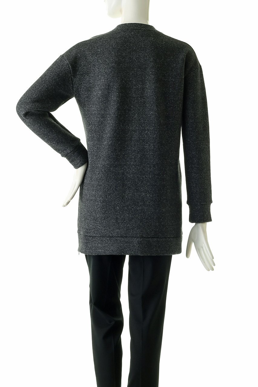 【フォーコーナーズ/+FOUR CORNERS】の綿ウール裏毛Vネックプルオーバー 人気、トレンドファッション・服の通販 founy(ファニー) 　ファッション　Fashion　レディースファッション　Fashion for Women　トップス・カットソー　Cut & Sew Tops　シャツ・ブラウス・オフィスカジュアル　Elegant Blouses & Button-Ups　ロングTシャツ・Tシャツ　Longline T-Shirts & Tees　カジュアルプルオーバー・ニットトップス　Pullovers & Knit Tops / Casual Pullovers　カットソー・ベーシックTシャツ　Cut-and-Sewn Tops / Stretch Tees & Basics　Vネックトップス　V-Neck Tops / V-Cut Neckline Shirts　スウェット / スエット　Sweatshirt, Sweatwear　スリーブ　Sleeve, Long Sleeve / Short Sleeve　ベーシック　Basic, Essential　ロング　Long, Long-Length　定番　Standard, Basic Item　A/W・秋冬　Autumn/Winter　other-4|ID: prp329100004383117 ipo3291000000035342975