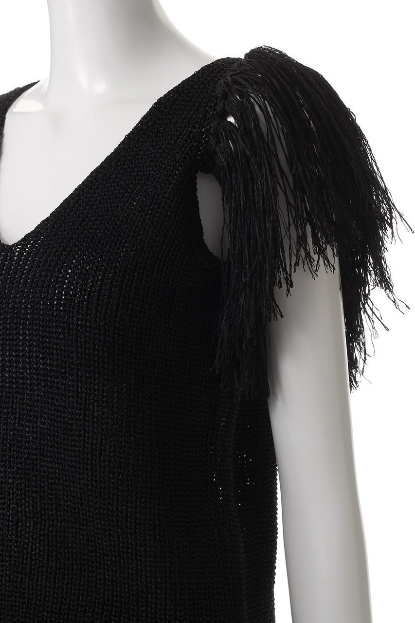 【ニアー ニッポン/near.nippon】のペーパーヤーン フリンジタンクトップ 人気、トレンドファッション・服の通販 founy(ファニー) 　ファッション　Fashion　レディースファッション　Fashion for Women　トップス・カットソー　Cut & Sew Tops　ニット　Knit Tops & Sweaters　カジュアルプルオーバー・ニットトップス　Pullovers & Knit Tops / Casual Pullovers　アシンメトリー　Asymmetrical Style　インナー　Innerwear　ギャザー　Gathered, Ruffled　コンパクト　Compact, Small Size　ドレス　Dress, One-Piece　バランス　Balance, Style Balance　フリンジ　Fringe, Tassel　ボトム　Bottoms, Lower Wear　レース　Lace, Lace Fabric　ワイド　Wide, Wide Fit　軽量　Lightweight, Ultra Light　other-5|ID: prp329100004384998 ipo3291000000034957308