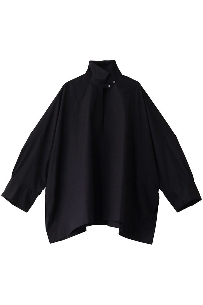 【イレーヴ/YLEVE】の【YLEVE×BOURRIENNE】コットンタイプライターポンチョシャツ/MA インテリア・キッズ・メンズ・レディースファッション・服の通販 founy(ファニー) https://founy.com/ ファッション Fashion レディースファッション Fashion for Women アウター Coat / Outerwear Collection ポンチョ・ケープコート Ponchos & Capes トップス・カットソー Cut & Sew Tops シャツ・ブラウス・オフィスカジュアル Elegant Blouses & Button-Ups スタンド Stand Collar, Upright Stand スリット Slit, Slit Detail スリーブ Sleeve, Long Sleeve / Short Sleeve タイプライター Typewriter Fabric, Crisp Cotton モダン Modern, Contemporary ロング Long, Long-Length エレガント 上品 Elegant |ID: prp329100004385003 ipo3291000000032863335
